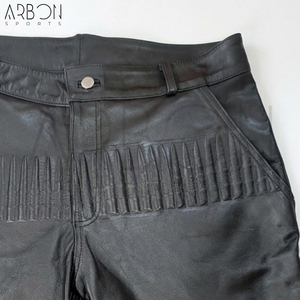Shorts en cuir pour homme, nouvelle collection 2026, cuir véritable, qualité supérieure, sur mesure, design unique, confortable et tendance. - Product Image 3