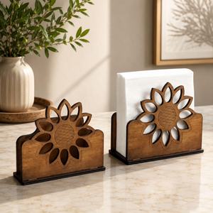 Porte-serviettes en bois de luxe pour comptoir de cuisine, table à manger, hôtel, café et décoration de restaurant - Product Image 4