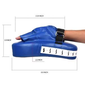 Guantes de Boxeo Personalizados de Piel de Vacuno, Guantes de Entrenamiento Profesionales Curvos, Almohadillas de Boxeo Personalizadas OEM - Product Image 5