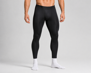 Pantalones de compresión para hombre y mujer, leggings deportivos de cintura alta para correr, entrenamiento atlético, capa base, ropa deportiva OEM - Product Image 2