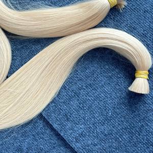 100% solo donante súper saludable blanqueado cabello liso a granel 613 tonificado hueso crudo recto extensiones de cabello a granel - Product Image 4