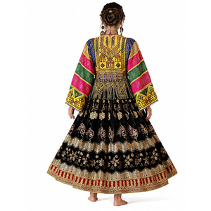 Nouvelle Robe Afghane Kuchi 2026 au Design Unique pour Femme, en Soie, Décontractée, Respirante, Entièrement Cousue et Prête à Porter - Product Image 3