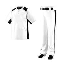 Nouveaux ensembles d'uniformes de baseball personnalisés avec logo imprimé, design personnalisé pour hommes, couleur unie, 100% polyester respirant, vente en gros