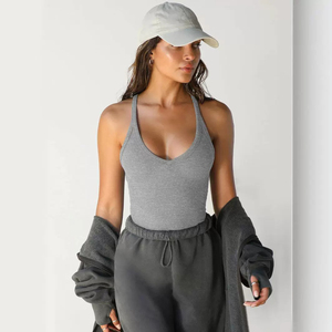 Aoyema Débardeur Homme Personnalisé d'Été Sans Manches Basique Col Rond pour Course, Gym, Fitness, Musculation, Style Stringer et Dos Nageur Décontracté - Product Image 1