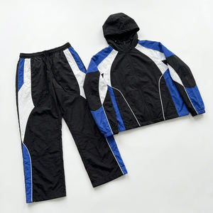 ชุดวอร์มแบบ unisex สีสันตัดกัน มีฮู้ด ซิป แขนยาว สปอร์ต น้ำหนักเบา ผลิตจากโพลีเอสเตอร์ สำหรับผู้ใหญ่ ใส่ได้ในฤดูใบไม้ผลิ - Product Image 3
