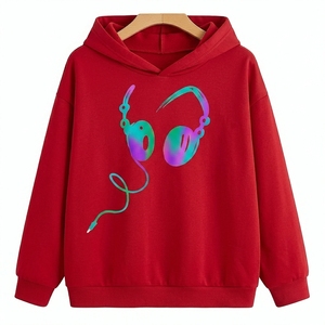 Sweat-shirt décontracté à manches longues pour femme, collection automne, haute qualité, avec logo personnalisé, coupe ample - Product Image 1