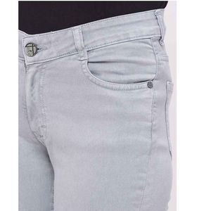 Jeans en denim pour femmes, coupe crayon, couleurs unies, style délavé, tendance et personnalisable - Product Image 5