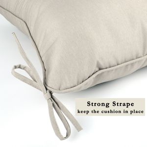 Outdoor Deep Seat Patio Furniture <b>Cushions</b> Set Waterproof Replacement 24 X 24 X 4 Inch Hand-Sewn <b>Circle</b> Design - Product Image 6