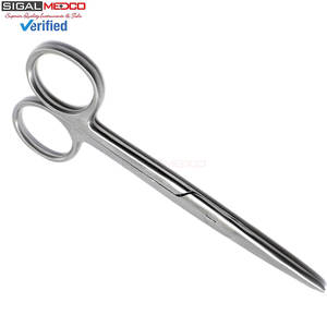 กรรไกรผ่าตัด Mayo แบบตรง ขนาด 5.5 นิ้ว ปลายทู่/ปลายมน ทำจากสแตนเลสสตีล ใช้ด้วยมือ สำหรับการผ่าตัด ได้รับการรับรองมาตรฐาน CE สำหรับการตัดเนื้อเยื่ออย่างแม่นยำ - Product Image 3