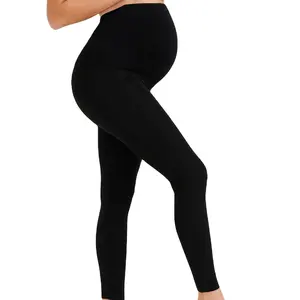 Bulk Supply Plus Size Maternity Belly Lift Comfortable and Breathable Tight Seamless Trousers Pregnant Women Leggings for Sale