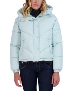 Blouson Bomber Matelassé Noir Brillant Bleu Haute Qualité Hiver Unisexe Col Montant Imperméable Coupe-Vent Écologique - Product Image 3