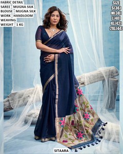 Gulnaar Traditional Party <b>Saree</b>-Winter/Summer Ready Wrinkle Free & Moisture Wicking - Product Image 2