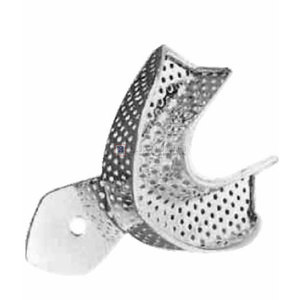Plateau d'empreinte dentaire de qualité supérieure avec bordure L2 Perf. (Inférieur) Taille L Acier inoxydable Réutilisable Autoclavable Orthodontique - Product Image 2