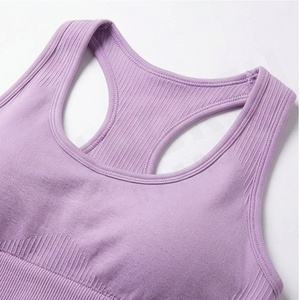Conjunto de Yoga sin Costuras de Secado Rápido para Mujer, Sujetador Deportivo Reversible, Pantalones Cortos Transpirables, Ropa Deportiva, Color Personalizado - Product Image 4