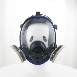 Large Field View Full Face Respirator Double Filtering Personal Protective <strong>Mask</strong> with Exhalation Valve <strong>Anti</strong> Fire Toxic <strong>Gas</strong> <strong>Mask</strong> - Product Image 4