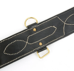 Ceinture en cuir style Sam Browne avec bandoulière, ceinture formelle noire pour cérémonie - Product Image 4