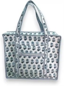 Sac fourre-tout vintage avec motif brodé floral, design ouvert, léger, écologique, de haute qualité, pour la plage - Product Image 6