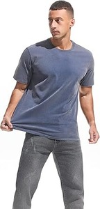 T-shirt décontracté pour homme, col épais, 100% coton, surdimensionné, lourd, respirant - Product Image 6