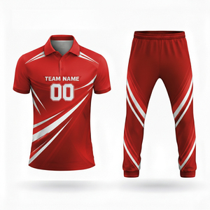 Uniforme de Cricket de Poliéster 100% Antibacterial con Estampado Digital de Nuevo Diseño, Personalizable para Equipos - Product Image 5