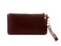 Mini sac à main en cuir véritable fait à la main, portefeuille, pour femmes