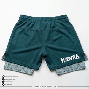 Men’s Gym Training Shorts 2-in-1 MMA Fight Shorts with Compression Layer Lightweight Breathable Fitness Running Shorts - Product Image 4