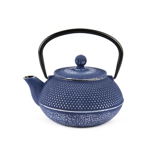 Tetera de Hierro Fundido Excelsa de 80 Cl con Diseño de Puntos Azules para Preparar Té - Product Image 1