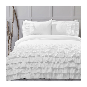 Parure de lit de luxe en satin pour hôtel, 300 fils, écologique, drap plat, couvre-lit, taies d'oreiller – Offre spéciale à prix réduit - Product Image 1