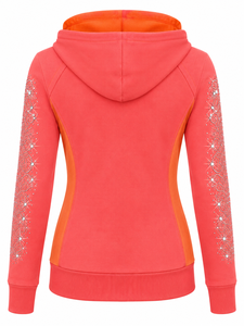 Sudadera con Capucha de Mujer con Pedrería, Suave y Cómoda, de Manga Larga, Elegante para Uso Diario - Product Image 4