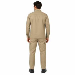 Custom Men Industrial Uniform Long Sleeve Work <b>Shirt</b> Cargo Pants Set Heavy Duty Construction Worker Safety Industrial Uniform - Product Image 2