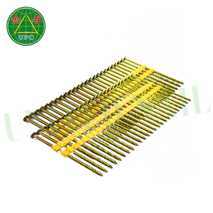 Clous en acier de 3'' x 0,120, fabriqués au Vietnam, 4000 pièces, tête ronde/tige lisse, pour le travail du bois, jaunes - Product Image 2
