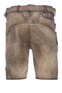2026 Meilleures ventes Lederhosen pour hommes, Costume authentique allemand bavarois d'Oktoberfest, respirant, style urbain, en daim véritable fendu - Product Image 5