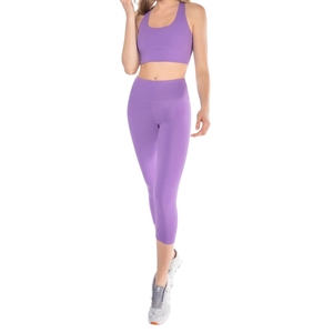 Conjunto Deportivo Seamless para Mujer al por Mayor, Leggings y Sujetador Deportivo Personalizado - Product Image 4