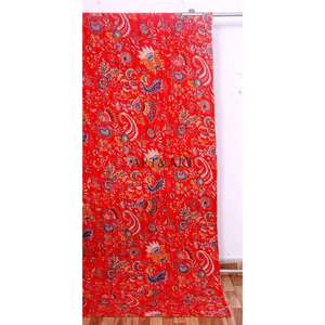 Couette vintage en coton Kantha de Bangale, couette artisanale indienne Kantha Gudari, couette de lit réversible en patchwork imprimé 100% coton - Product Image 3