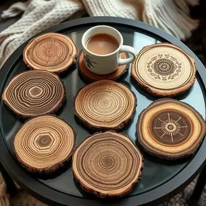 Trendy Wooden Coasters Eco-Friendly Durable for Table Top Best Quality Design Bulk Stocked Available in <b>Cheap</b> price - Product Image 1