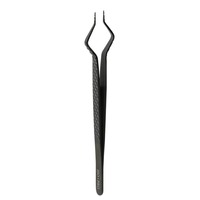 INSTRUMENTS CHIRURGICAUX BAFA Pince à épiler droite personnalisée pour isolation des sourcils en acier inoxydable légère, durable et lavable