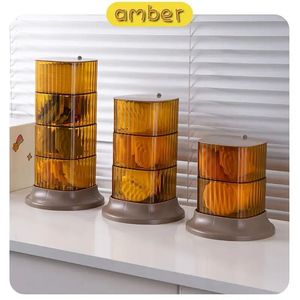 Organizzatore Cosmetico Girevole a 360 Gradi in Plastica, Contenitore Multi-Livello per Trucchi e Accessori di Gioielleria - Product Image 3