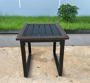 Table Basse Carrée en Rotin PE Moderne et Contemporaine, Fabriquée au Vietnam, Durable, Classique, Toutes Saisons, pour Jardin, Ferme et Hôtel - Product Image 4