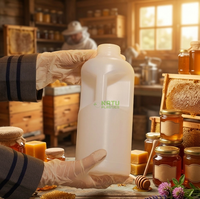 Bouteille vide en plastique HDPE de 1,5 L, à large ouverture, épaissie, pour emballage de liquides, miel, eau