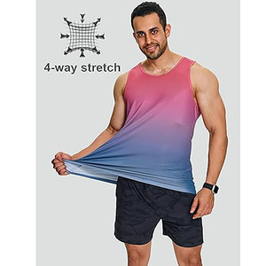 Camiseta sin mangas de alto rendimiento para hombre – Camiseta sin mangas ligera y transpirable – Chaleco deportivo de secado rápido para correr y hacer ejercicio - Product Image 5