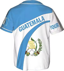 Custom Baseball Jersey Unisex Short Sleeve Button Up Color Blocking Moisture Wicking Polyester Adult All Seasons Sportswear - Product Image 4