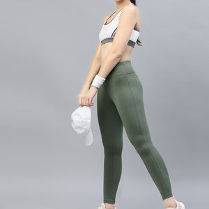 Leggings de Seda Antibacterianos y Ecológicos para Mujer, Todas las Temporadas, con Logotipo Personalizado OEM, Cintura Elástica, Conjunto de Sudadera Corta - Product Image 3