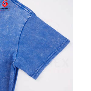 T-shirt délavé à l'acide, impression personnalisée, coton, coupe ample vintage, crop top pour femme, tee-shirt court délavé - Product Image 6