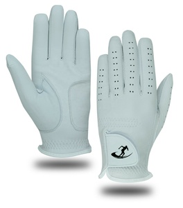 Gants de golf en cuir véritable Cabretta les plus vendus 2026, logo personnalisé, maille douce et respirante pour hommes, taille personnalisée, sports de plein air - Product Image 1