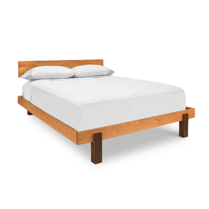 Architectural KD Solid Wood <b>Bed</b> <b>Frame</b> | Minimalist Flat Pack Bedroom Furniture India - Product Image 1