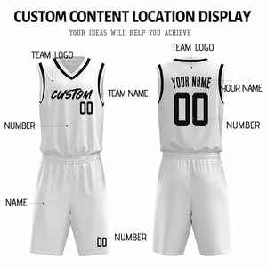 Maillot de basket-ball et uniforme de basket-ball, chemises et shorts d'extérieur avec le nom de votre équipe, design unique avec logo personnalisé - Product Image 4