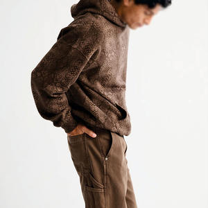 Sudaderas con Capucha Extra Grandes de Lujo Personalizadas con Textura, MOQ Bajo, Venta al por Mayor, Ropa Urbana de Felpa, Fabricante Mayorista de Marca Privada - Product Image 4