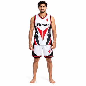 Ensemble de maillot et short de basketball respirant pour homme – Tenue de sport athlétique pour entraînement, match et performance en équipe - Product Image 1
