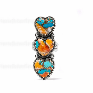 Bague en forme de cœur en coquille d'huître, bijoux marins faits à la main, bague en coquille d'huître naturelle, cadeau romantique pour elle - Product Image 2