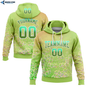 Sudadera con Capucha Personalizada con Estampado de Burbujas Púrpuras, Unisex, Corte Regular, con Nombre y Número, Diseño Sublimado, Ropa Casual para Primavera - Product Image 3