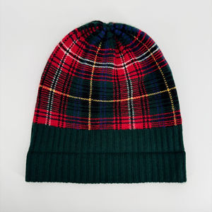 ODM OEM Bonnet d'hiver unisexe en tricot jacquard Bonnet doux à la mode Ski à revers avec motif à carreaux pour le voyage - Product Image 3